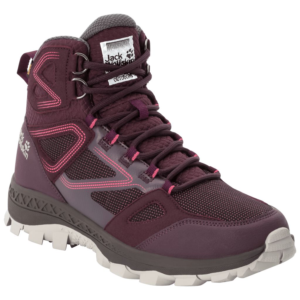 Jack Wolfskin DOWNHILL TEXAPORE MID ορειβατικα παπουτσια γυναικεια μπορντο/ροζ | GR9472017